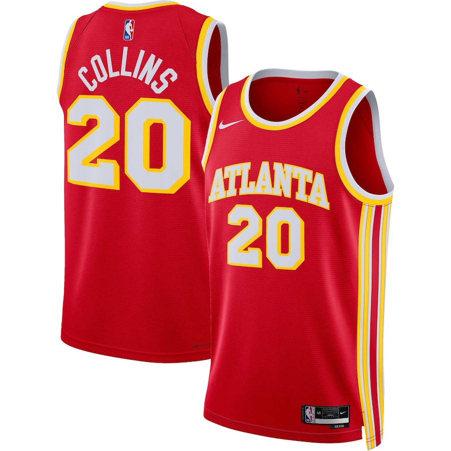 Men's Atlanta Hawks John Collins Red 2022-23 Swingman Jersey - Icon Edition