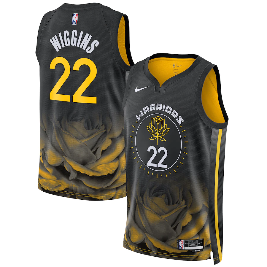Men's Golden State Warriors Andrew Wiggins Black 2022-23 Swingman Jersey - City Edition