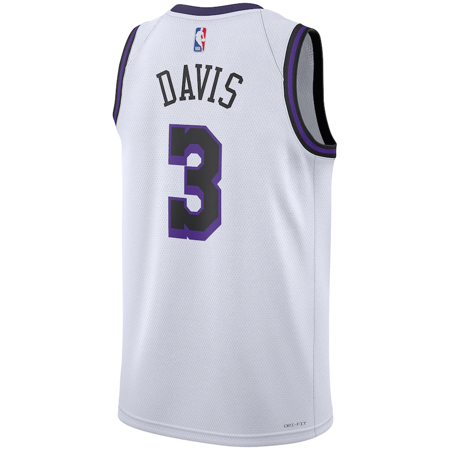 Men's Los Angeles Lakers Anthony Davis White 2022-23 Swingman Jersey - City Edition