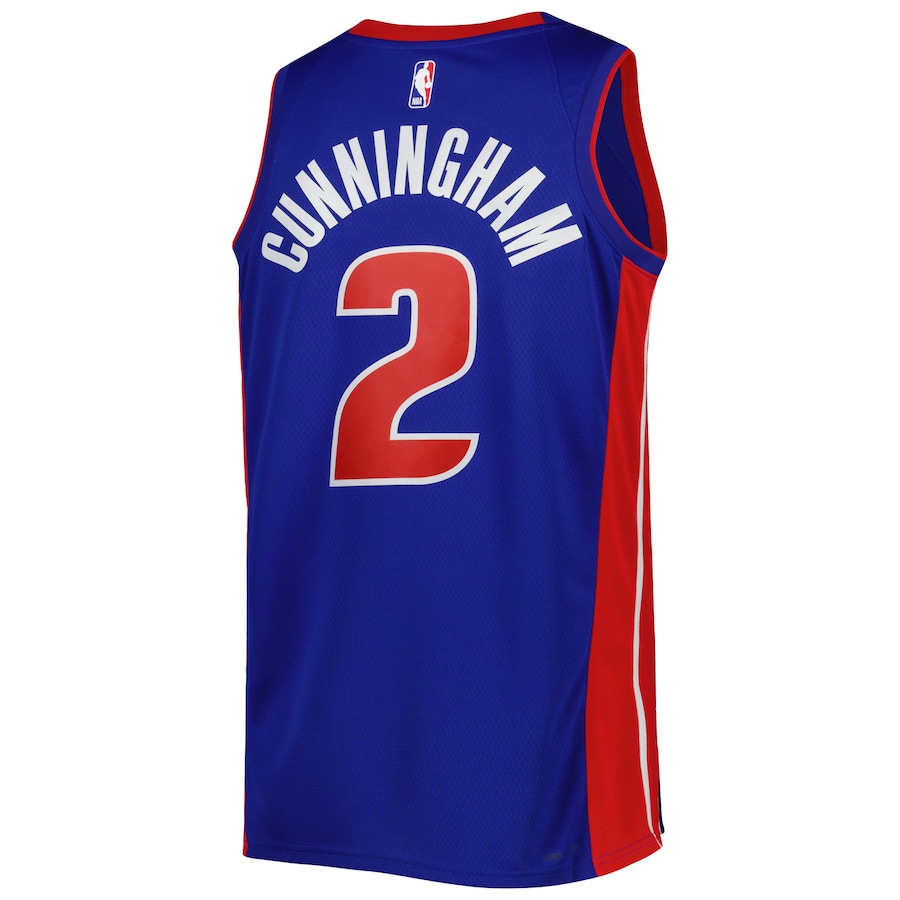 Men's Detroit Pistons Cade Cunningham Blue 2022-23 Swingman Jersey - Icon Edition