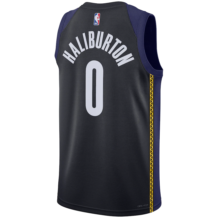 Men's Indiana Pacers Tyrese Haliburton Blue Swingman Jersey - City Edition
