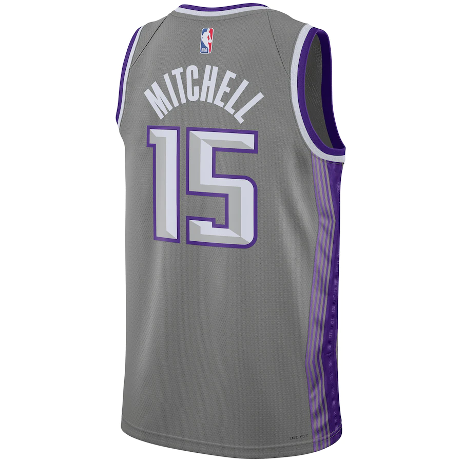 Men's Sacramento Kings Davion Mitchell Anthracite 2022-23 Swingman Jersey - City Edition