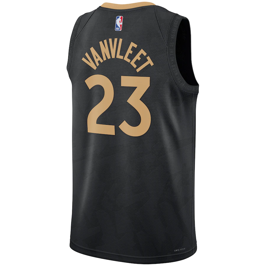 Men's Toronto Raptors Fred VanVleet Black 2022-23 Swingman Jersey - City Edition