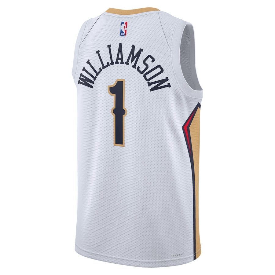 Men's New Orleans Pelicans Zion Williamson White 2022-23 Swingman Jersey - Association Edition