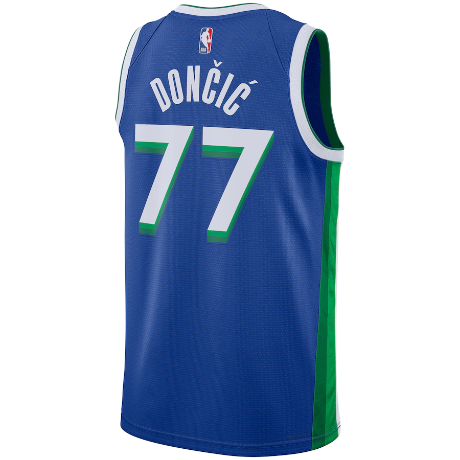Men's Dallas Mavericks Luka Doncic Blue 2022-23 Swingman Jersey - City Edition