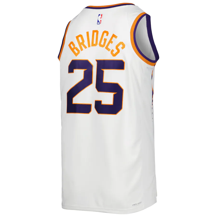 Men's Phoenix Suns Mikal Bridges White 2022-23 Swingman Jersey - Association Edition