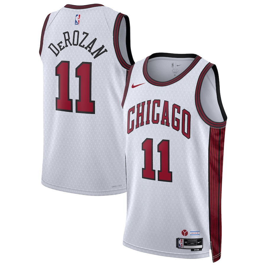Men's Chicago Bulls DeMar DeRozan White 2022-23 Swingman Jersey - City Edition
