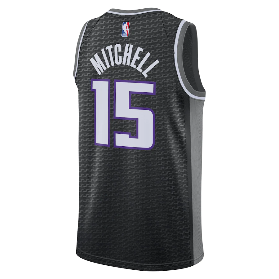 Men's Sacramento Kings Davion Mitchell Jordan Brand Black 2022-23 Statement Edition Swingman Jersey