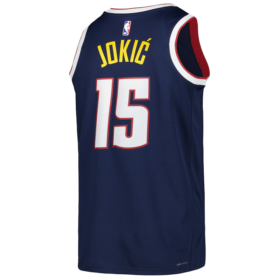 Men's Denver Nuggets Nikola Jokic Navy 2022-23 Swingman Jersey - Icon Edition
