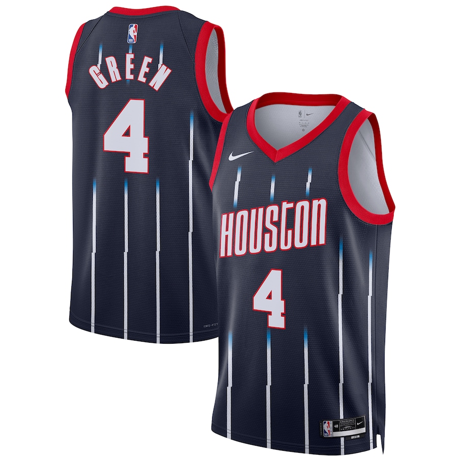 Men's Houston Rockets Jalen Green Navy 2022-23 Swingman Jersey - City Edition