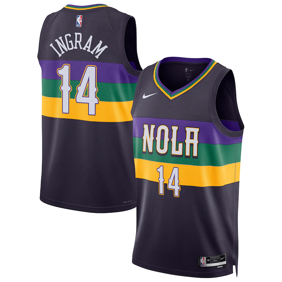 Men's New Orleans Pelicans Brandon Ingram Purple 2022-23 Swingman Jersey - City Edition