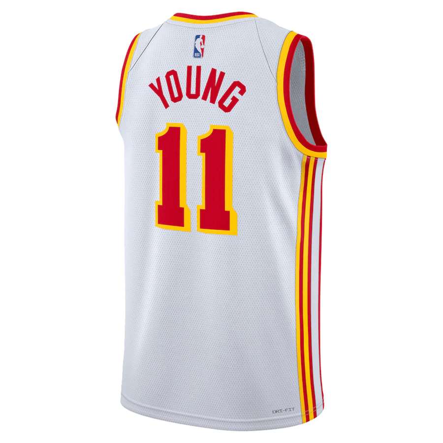 Men's Atlanta Hawks Trae Young White 2022-23 Swingman Jersey - Association Edition