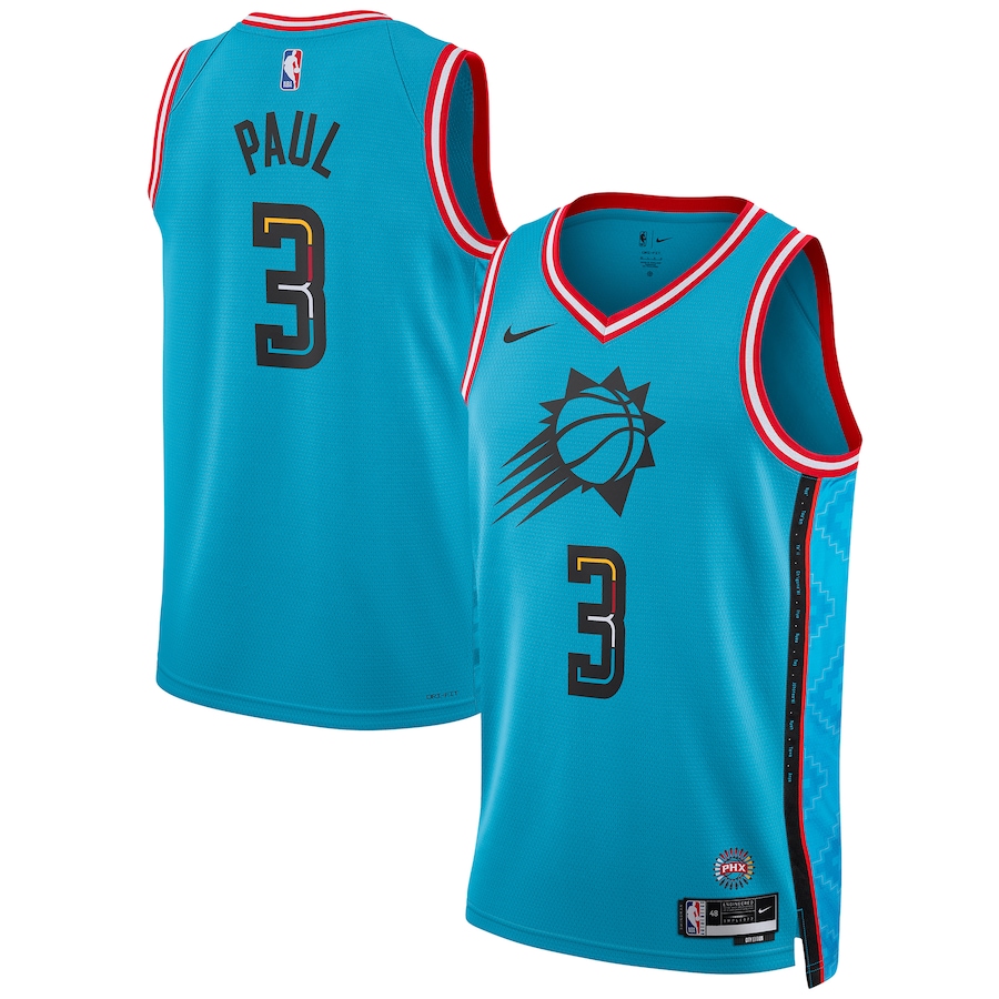 Men's Phoenix Suns Chris Paul Turquoise 2022-23 Swingman Jersey - City Edition