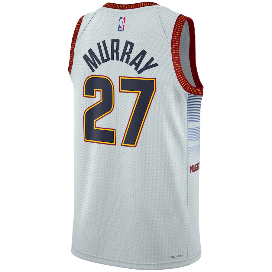 Men's Denver Nuggets Jamal Murray Silver 2022-23 Swingman Jersey - City Edition