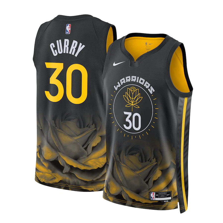 Men's Golden State Warriors Stephen Curry Black 2022-23 Swingman Jersey - City Edition