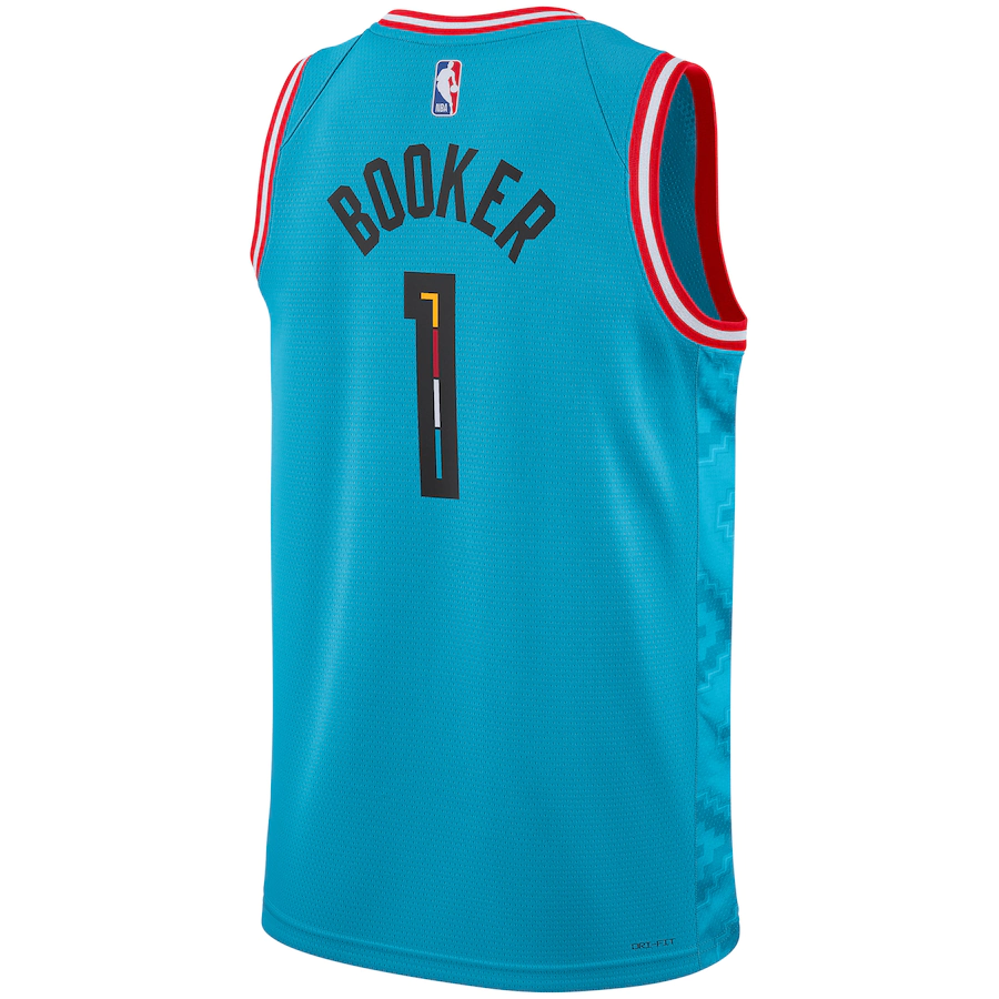 Men's Phoenix Suns Devin Booker Turquoise 2022-23 Swingman Jersey - City Edition