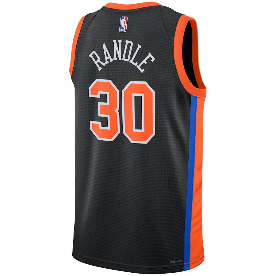 Men's New York Knicks Julius Randle Black 2022-23 Swingman Jersey - City Edition
