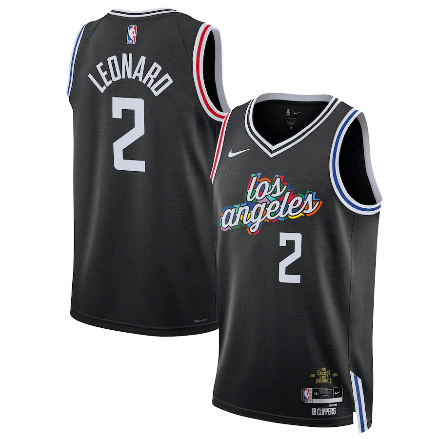 Men's LA Clippers Kawhi Leonard Black Swingman Jersey - City Edition