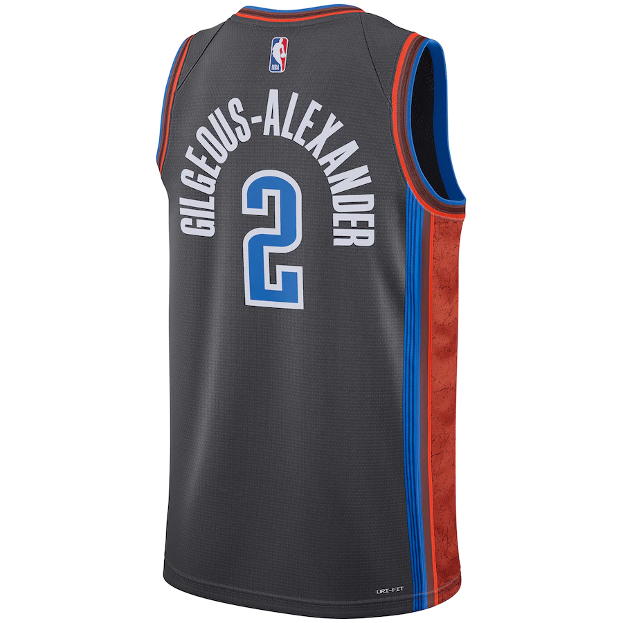 Men's Oklahoma City Thunder Shai Gilgeous-Alexander Gray 2022-23 Swingman Jersey - City Edition