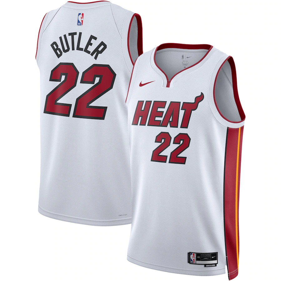 Men's Miami Heat Jimmy Butler White 2022-23 Swingman Jersey - Association Edition