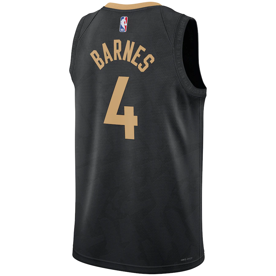 Men's Toronto Raptors Scottie Barnes Black 2022-23 Swingman Jersey - City Edition