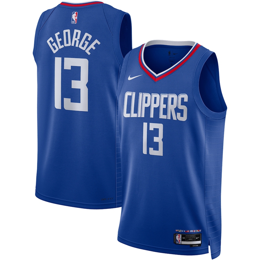 Men's LA Clippers Paul George Royal Swingman Jersey - Icon Edition