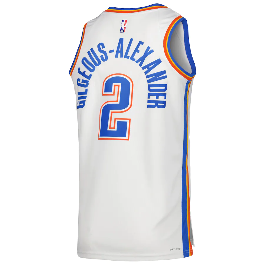Men's Oklahoma City Thunder Shai Gilgeous-Alexander White 2022-23 Swingman Jersey - Association Edition