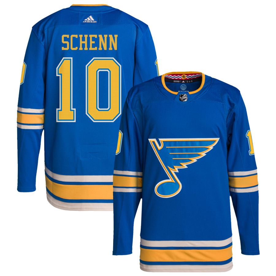 Men's St. Louis Blues Brayden Schenn Light Blue Alternate Authentic Player Jersey
