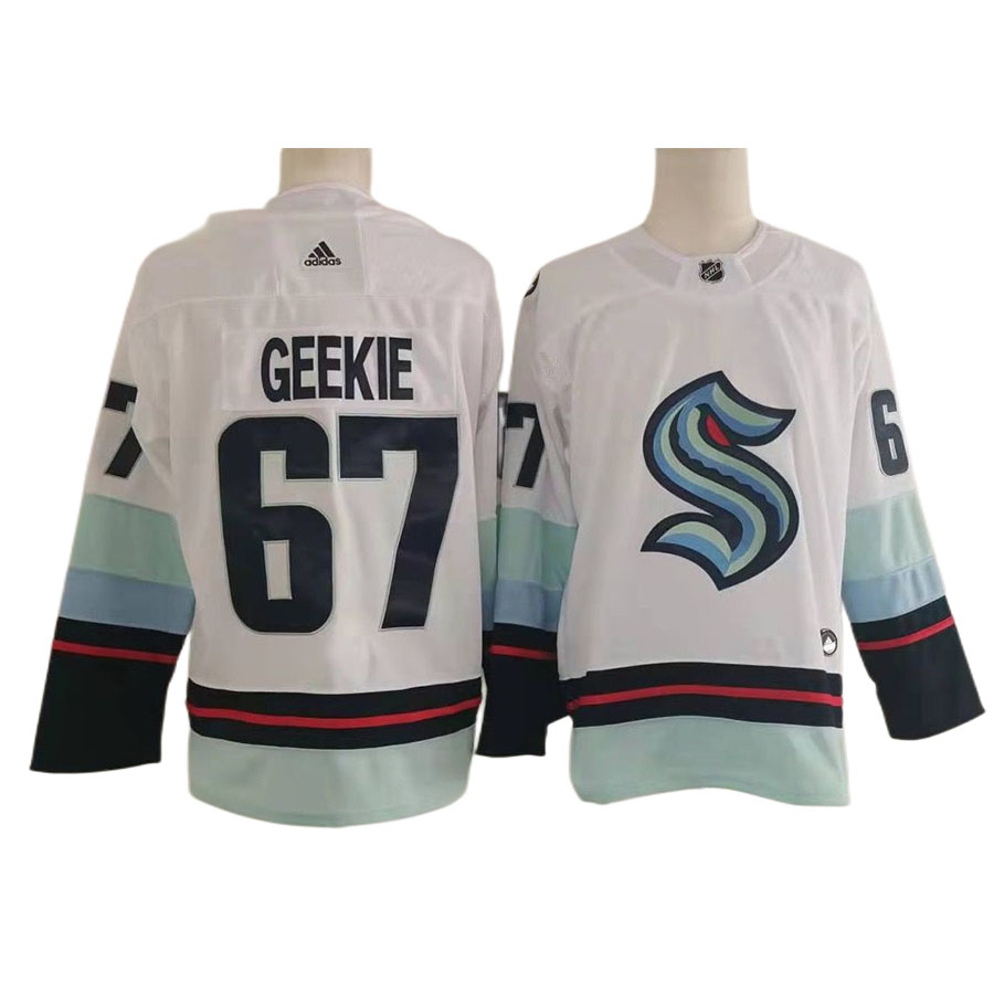 Men's Seattle Kraken Morgan Geekie White Authentic Player Jersey
