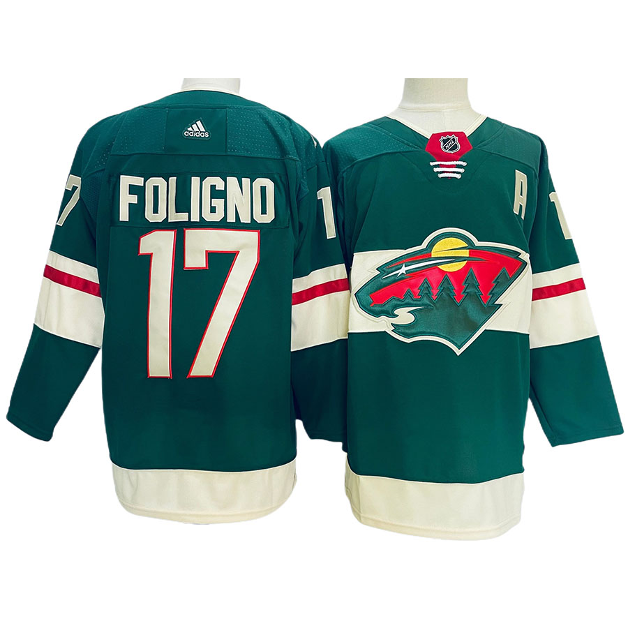 Men's Minnesota Wild Marcus Foligno Green Authentic Player Jersey
