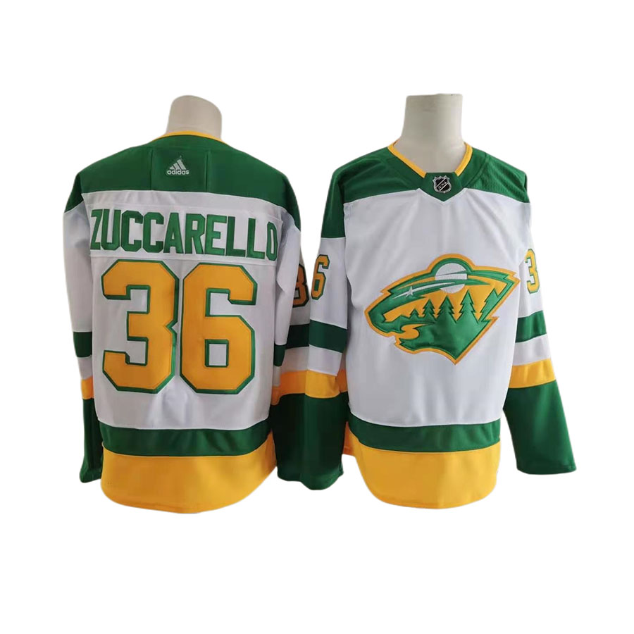 Men's Minnesota Wild Mats Zuccarello White New Classic Authentic Player Jersey