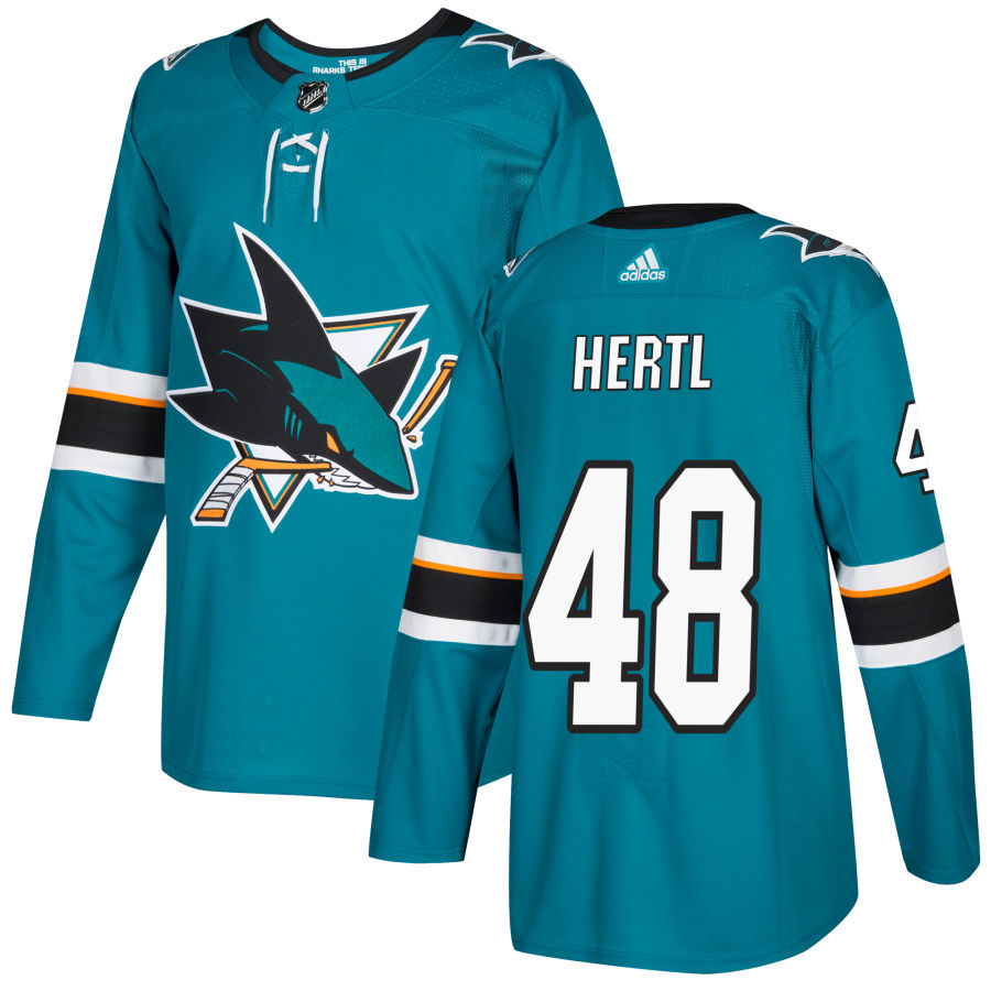 Men's San Jose Sharks Tomas Hertl Teal Authentic Player Jersey