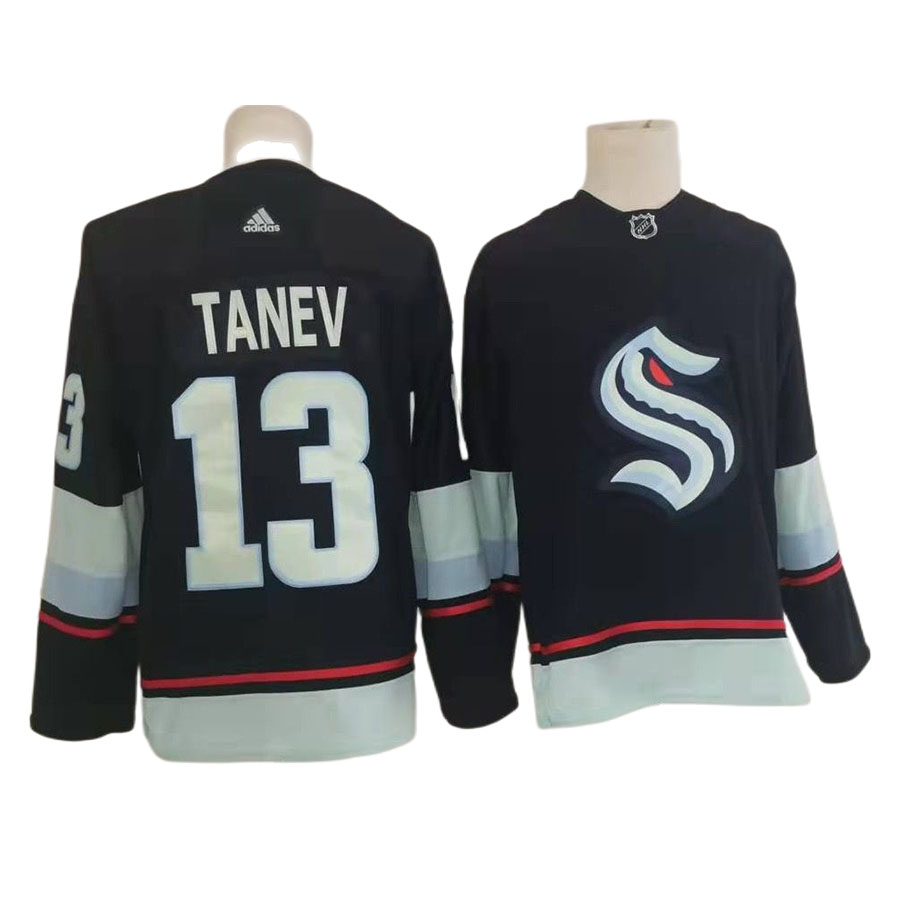Men's Seattle Kraken Brandon Tanev Navy Home Authentic Primegreen Player Jersey
