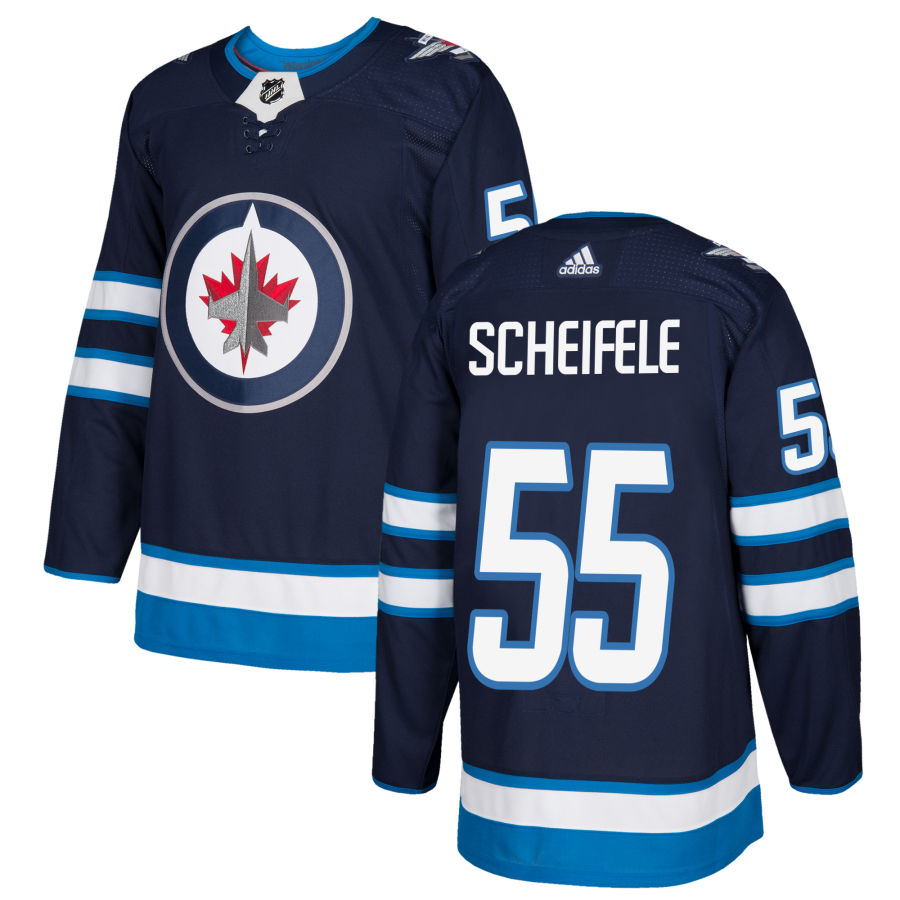 Men's Winnipeg Jets Mark Scheifele Navy Authentic Player Jersey