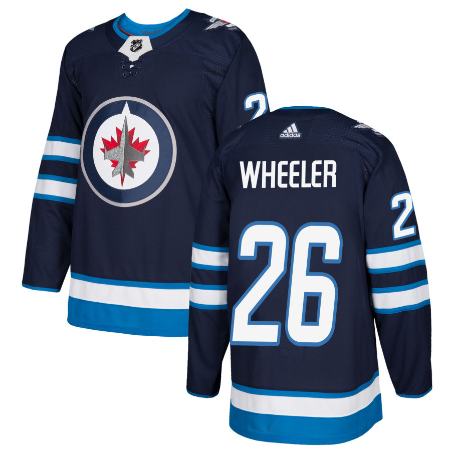 Men's Winnipeg Jets Blake Wheeler Navy Authentic Player Jersey
