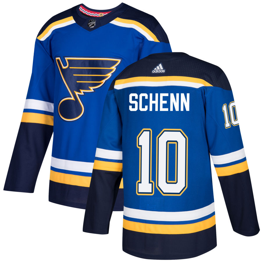 Men's St. Louis Blues Brayden Schenn Blue Home Authentic Player Jersey