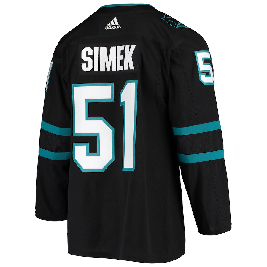 Men's San Jose Sharks Radim Simek Black Alternate Authentic Jersey
