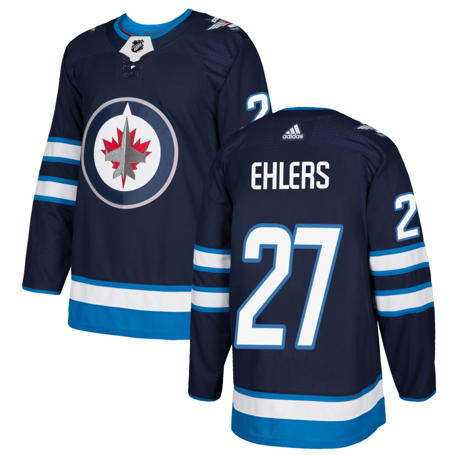 Men's Winnipeg Jets Nikolaj Ehlers Navy Authentic Player Jersey