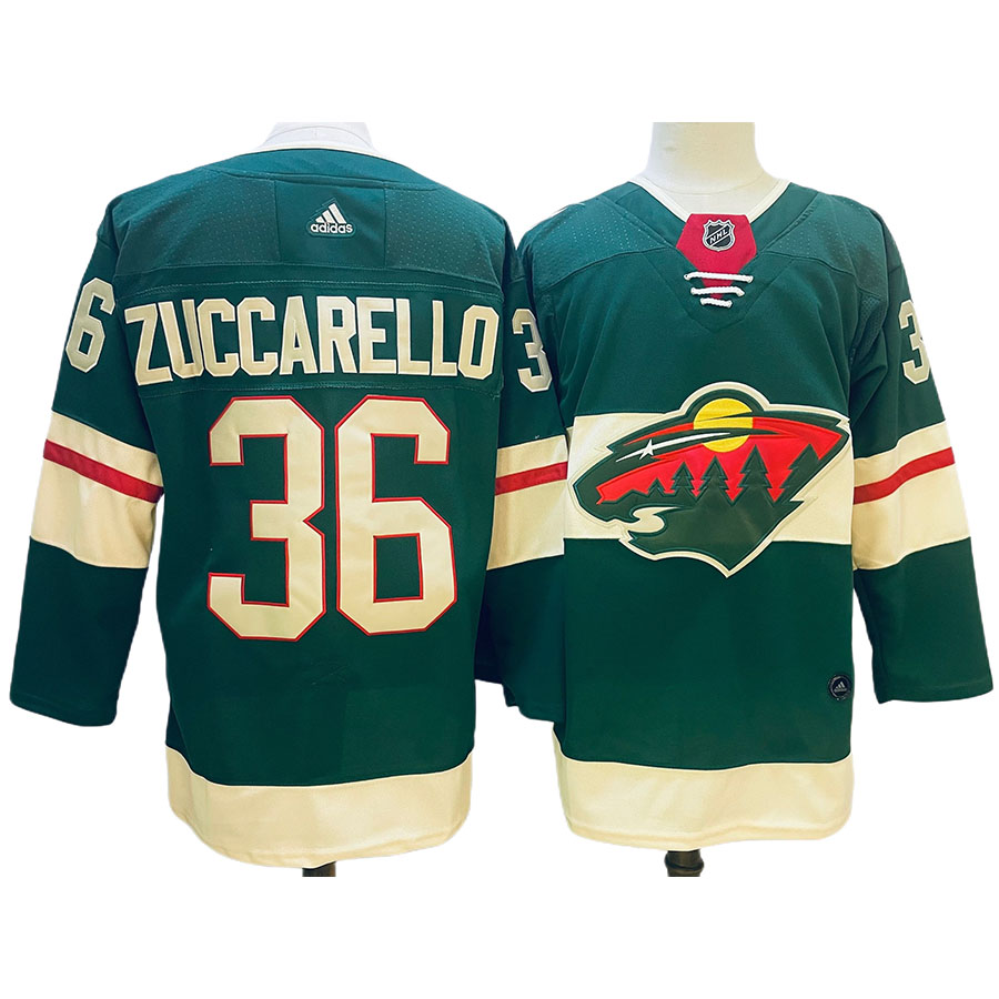 Men's Minnesota Wild Mats Zuccarello Green Authentic Player Jersey