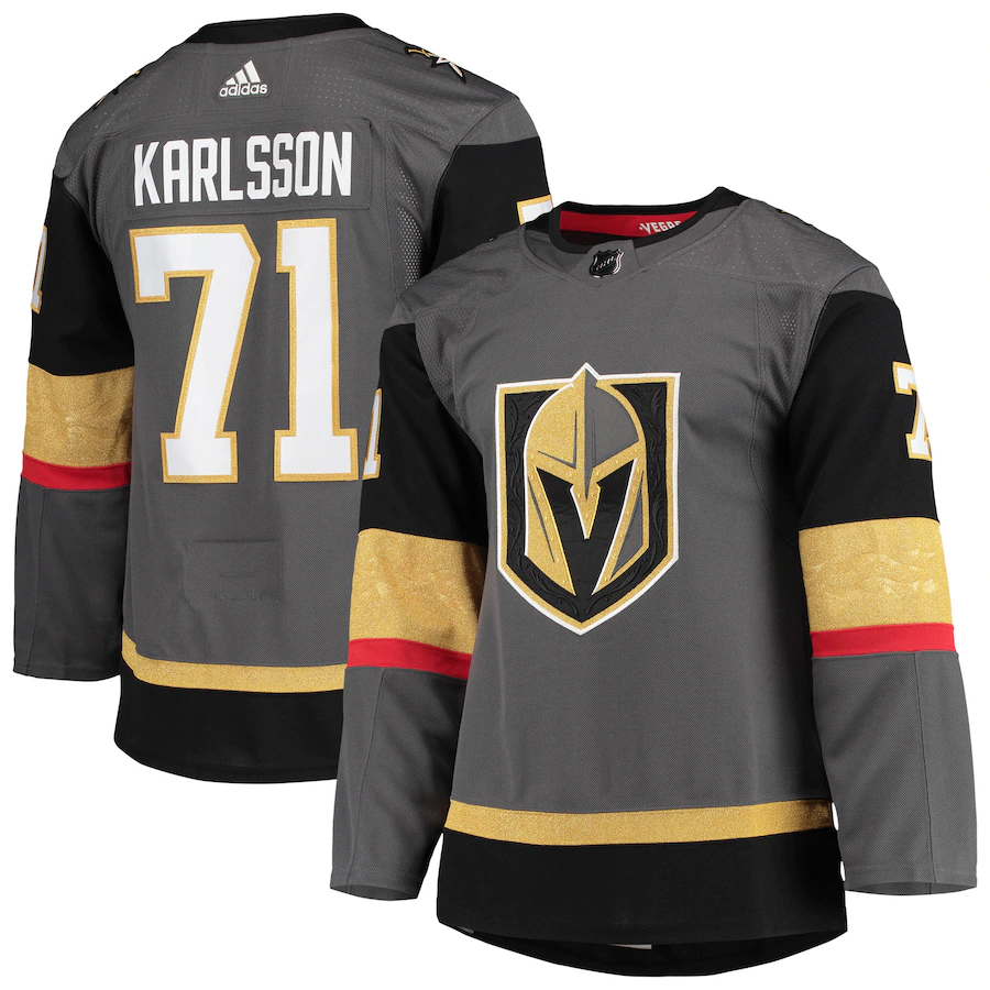 Men's Vegas Golden Knights William Karlsson Gray Home Authentic Player Jersey