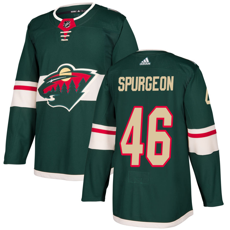 Men's Minnesota Wild Jared Spurgeon Green Authentic Jersey