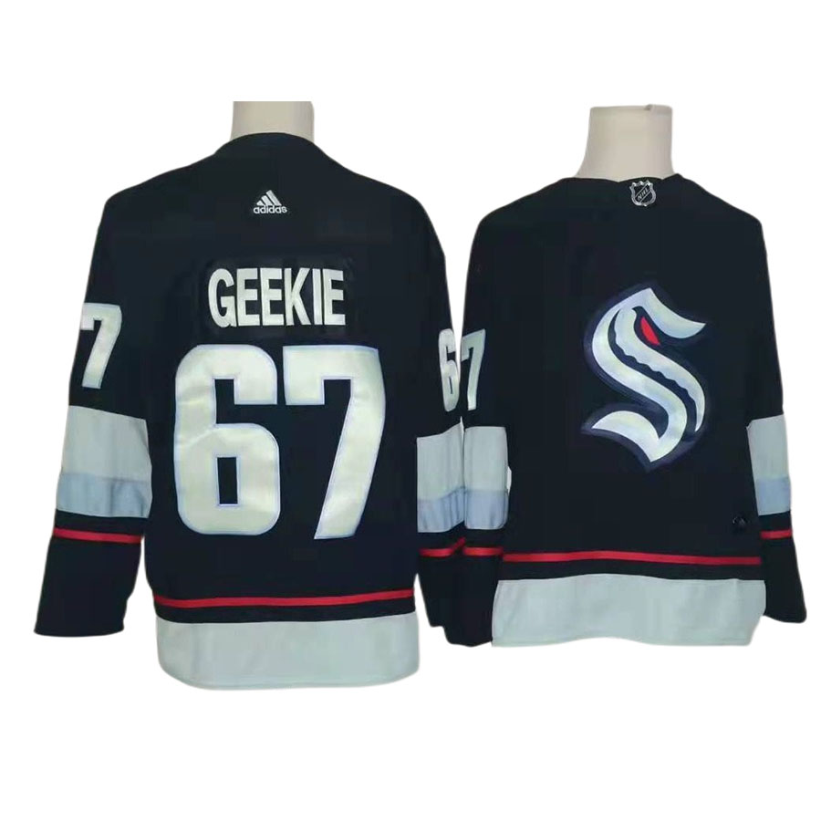 Men's Seattle Kraken Morgan Geekie Navy Home Authentic Player Jersey