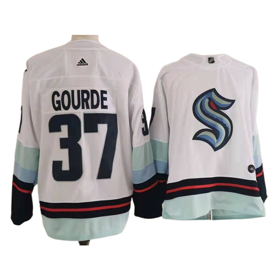 Men's Seattle Kraken Yanni Gourde White Authentic Player Jersey