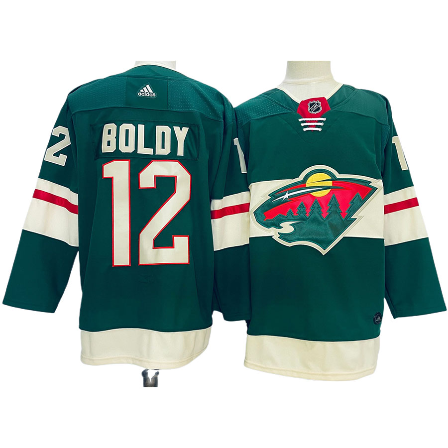 Men's Minnesota Wild Matt Boldy Green Authentic Player Jersey