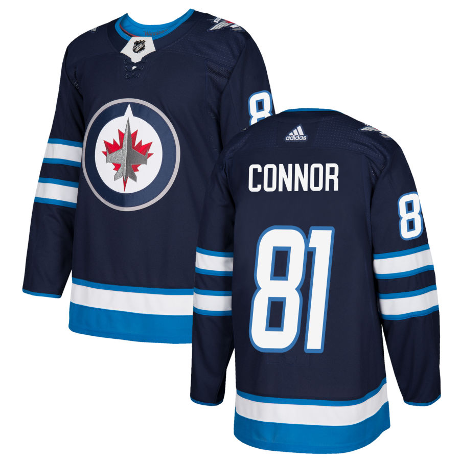 Men's Winnipeg Jets Kyle Connor Navy Authentic Player Jersey