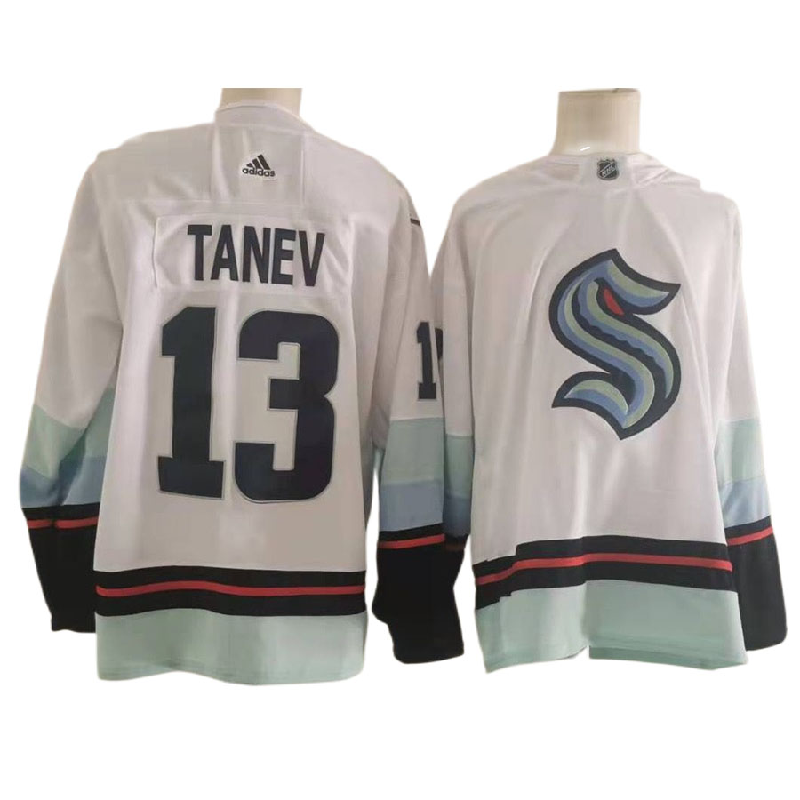 Men's Seattle Kraken Brandon Tanev White Authentic Primegreen Player Jersey