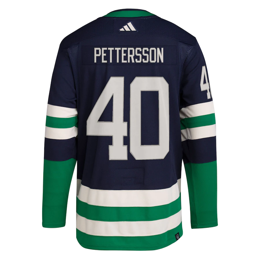 Men's Vancouver Canucks Elias Pettersson Navy Reverse Retro 2.0 Authentic Player Jersey