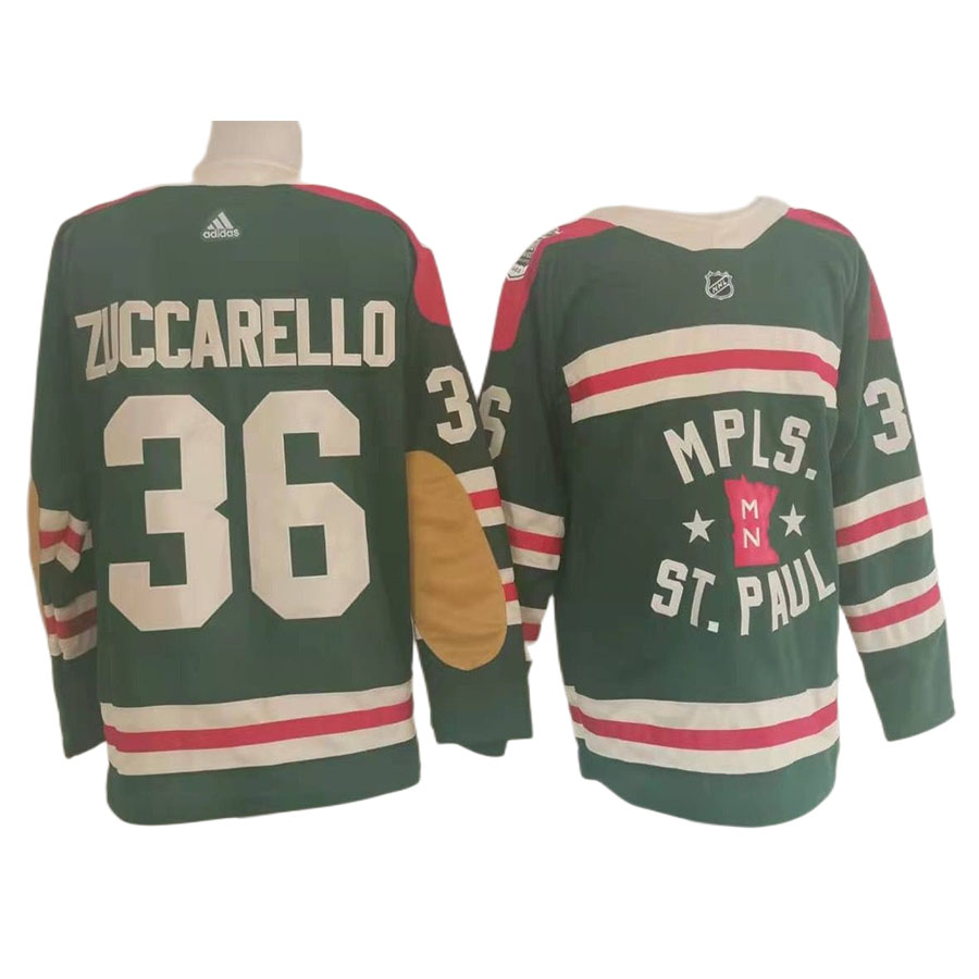 Men's Minnesota Wild Mats Zuccarello Green MPLS Authentic Player Jersey