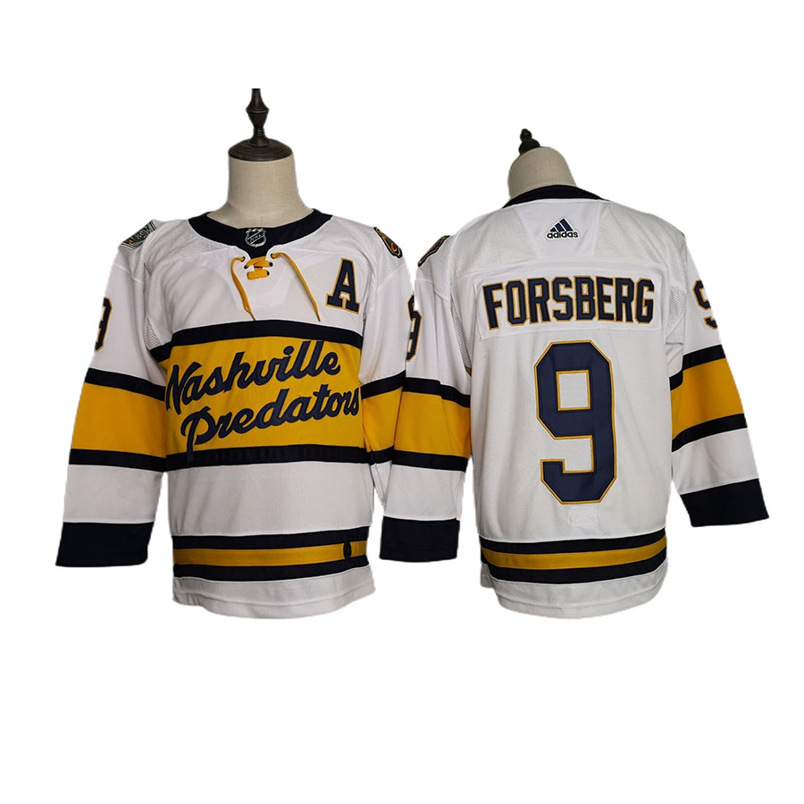 Men's Nashville Predators Filip Forsberg White Winter Classic Authentic Player Jersey