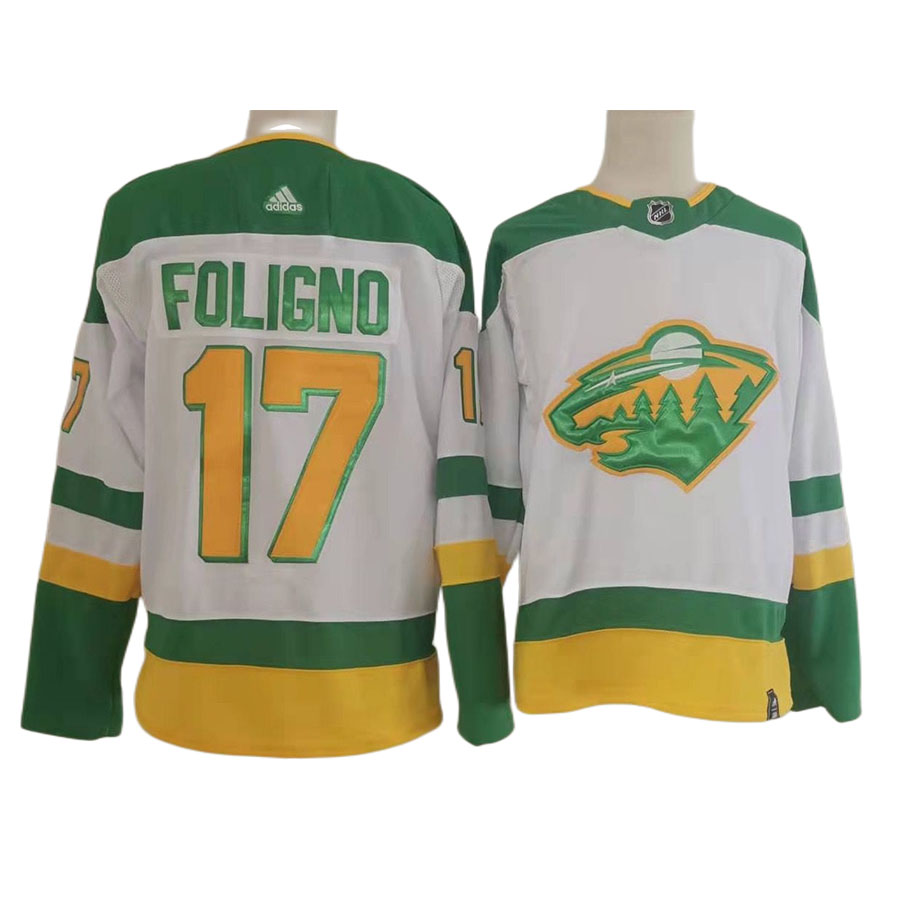 Men's Minnesota Wild Marcus Foligno White New Classic Authentic Player Jersey